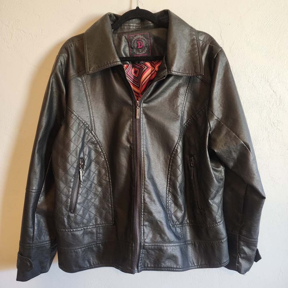 Dollhouse Black Faux Leather Jacket